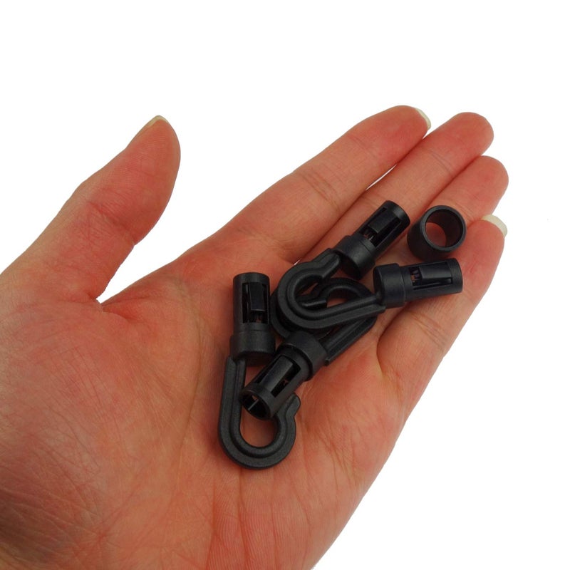 Zelerdo 40 Pack Kayaks Bungee Shock Cord Hook for 3/16 inch,1/5 inch,13/64 inch and 7/32 inch Rope - Image 5